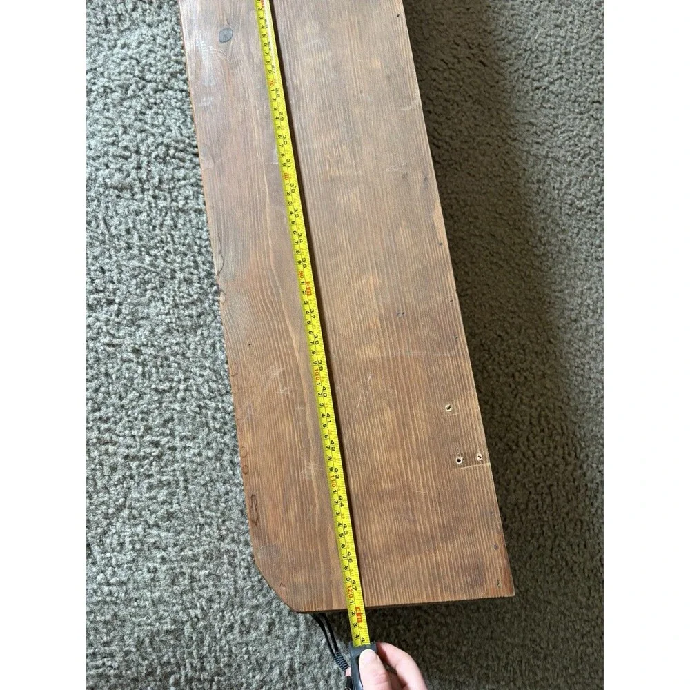 VTG Heart Shelf Cottage Core Handmade Wooden Hearts 48 INCH